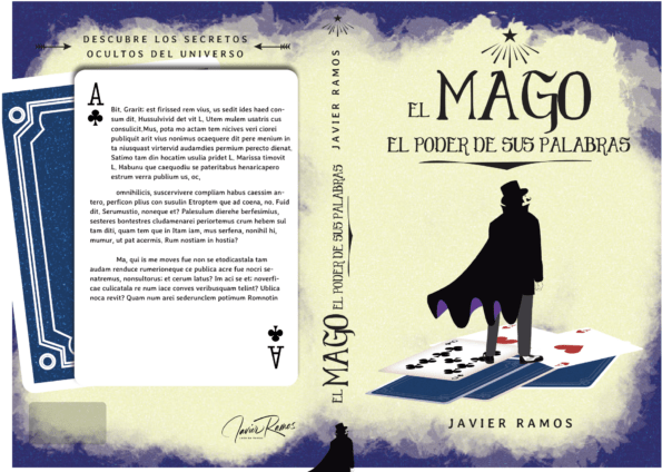 Imagen de la portada y contraportada del libro el mago